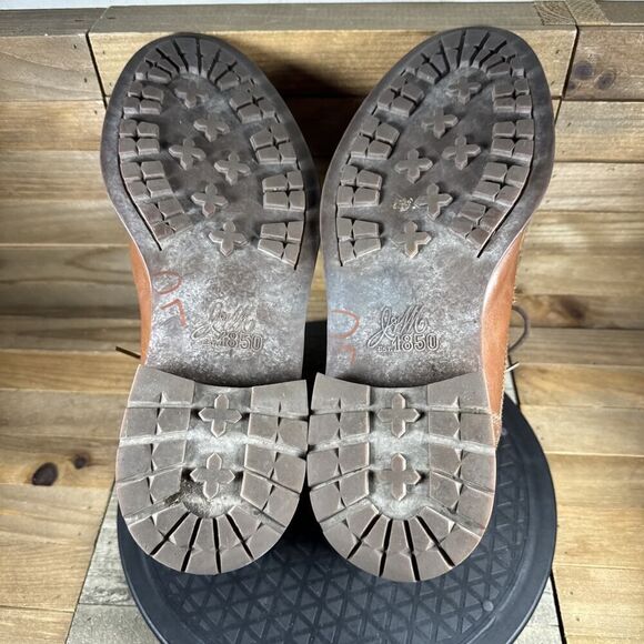 Johnston & Murphy Mens Size 9.5M Cap Toe Boots 1850 Brown Lace Up Ankle High - Picture 9 of 10